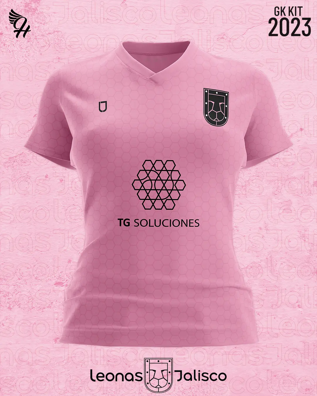 Uniforme titular en color rosa