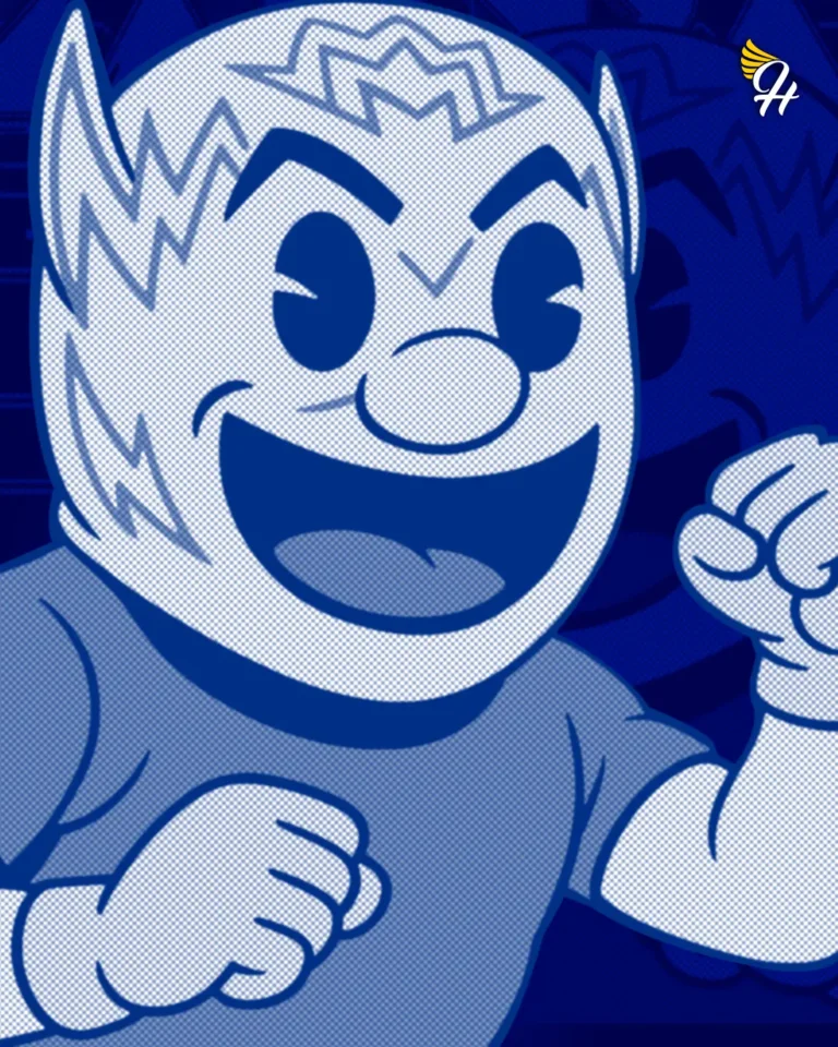 Imagen decorativa de Pac-Man como Luchador enmascarado